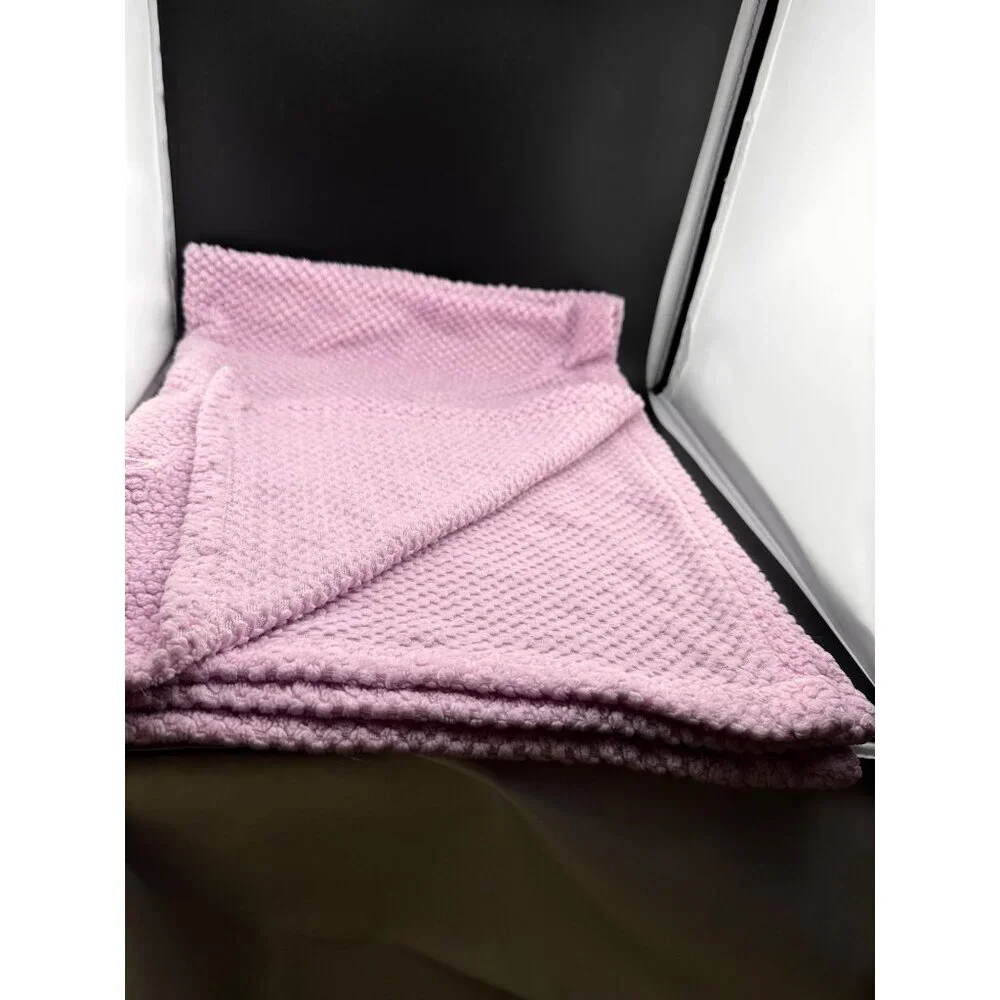 Zak & Zoey Waffle Weave Purple Pink Mommy Loves‎ Me Deer Baby Security Blanke